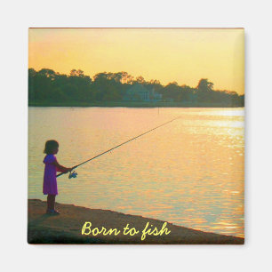 Geboren in Fish Magnet Magneet