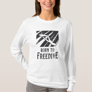 Geboren in Freedive Freediving Apnoe Fans Freedive T-shirt