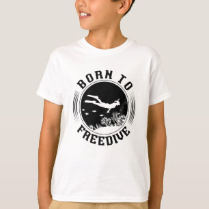 Geboren in Freedive SpearFishing Freediving Freedi T-shirt