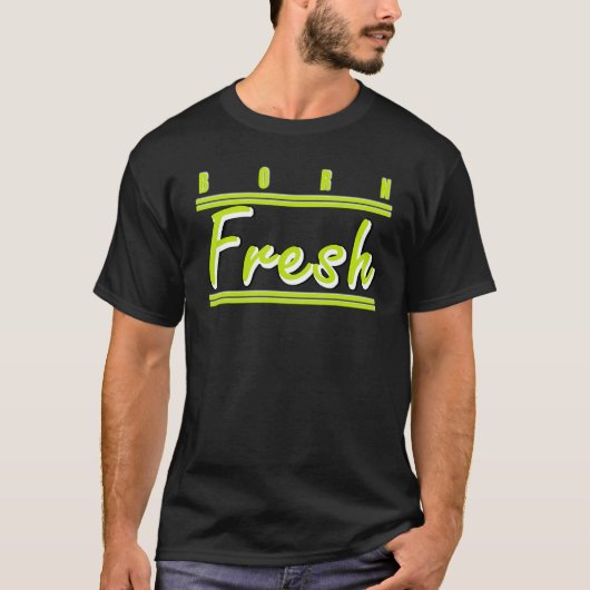 Geboren in Fresh Head Basketball Visionaire Volt 1 T-shirt (Voorkant)