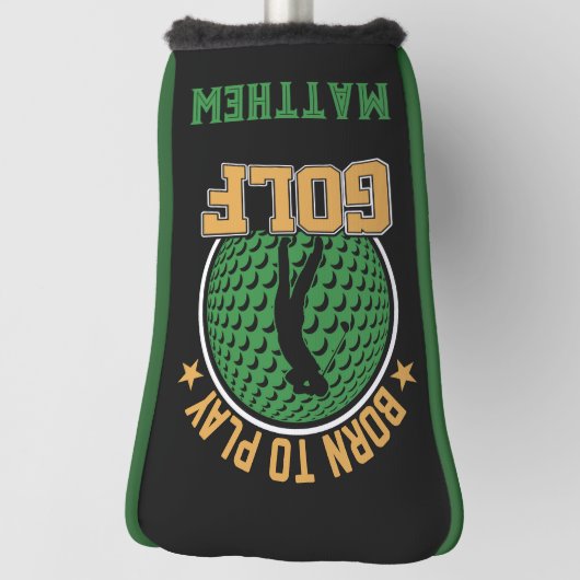 Geboren in Golf Golfheadcover (Draai 90)