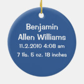 Geboren in Golf Keepomwille Ornament (Achterkant)