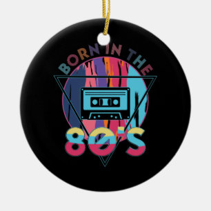Geboren in het Cassettebandje van de 80 Keramisch Ornament