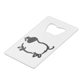 Geboren in het Chinese varkensjaar 1959 Kaart fles Kredietkaart Flessenopener (Achterkant Gekanteld)