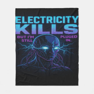 Geboren in het Cyber Licht Fleece Deken