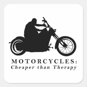 Geboren in het grafische afdrukontwerp van Ride Vierkante Sticker