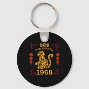 Geboren in het jaar van de aap 1968 Chinees Nieuwj Sleutelhanger