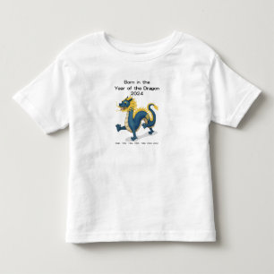 Geboren in het jaar van de Draak 2024 Chinese Dier Kinder Shirts