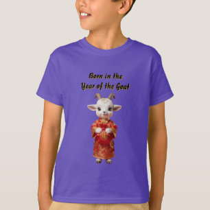 Geboren in het jaar van de geitenjongen T-shirt