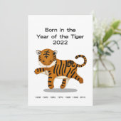 "Geboren in het jaar van de Tijger" 2022 Persoonli (Staand voorkant)