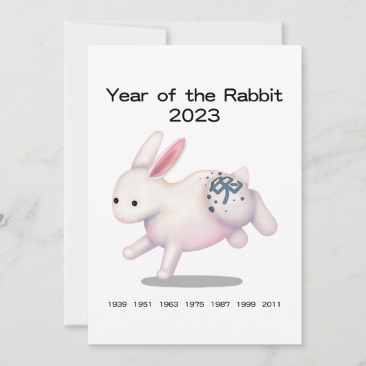 "Geboren in het Jaar van het Konijn" 2023 Persoonl (Voorkant)