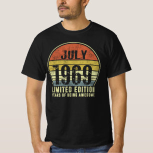 Geboren in juli 1969, beperkte editie, jaren van b t-shirt