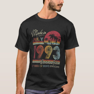 Geboren in juli 1993 28e quarantainedag in 1993 t-shirt