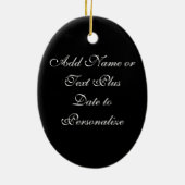 Geboren in kerstversiering keramisch ornament (Achterkant)