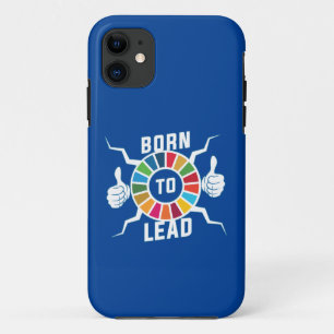 Geboren in leidende VN SDGs Global Goals Lead Lead iPhone 11 Hoesje