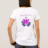 Geboren in Lotus T-shirt (Achterkant)