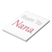 Geboren in Nana Notitieblok (Gedraaid)