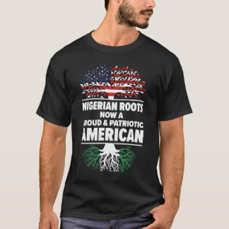 Geboren in Nigeriaans Nigeria Amerikaans staatsbur T-shirt