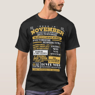 Geboren in november Scorpio Horoscope Birthday T-shirt