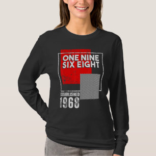 Geboren in of Vintage 1968 voor Mannen Vrouwen T-shirt