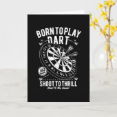 Geboren in Play Dart Kaart (Gele Bloem)