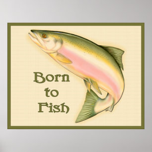 Geboren in Poster vis