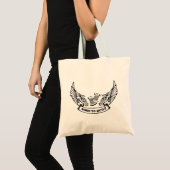 Geboren in Quilt Tattoo Graphic Tote Bag (Voorkant (product))