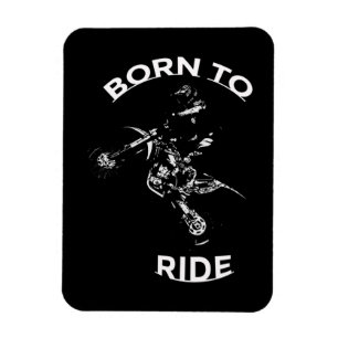Geboren in Ride - Motocross Rider Magneet