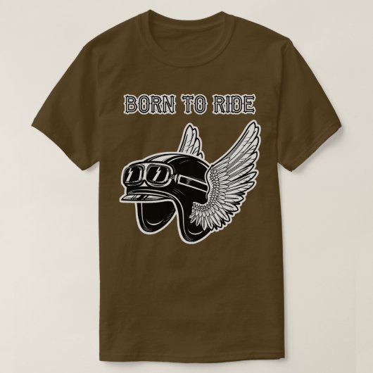 Geboren in Ride T-shirt (Design voorkant)