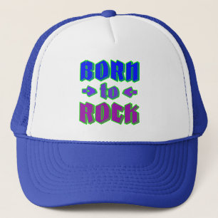 Geboren in rock, rock en muziek trucker pet