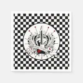 Geboren in Rock & Roll Guitar Rocker Metal Musicia Servet