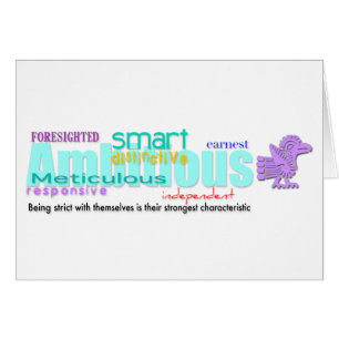 Geboren in Rooster Year Personality Birthday Card