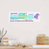 Geboren in Rooster Year Personality Poster 2 Aztec (Keuken)