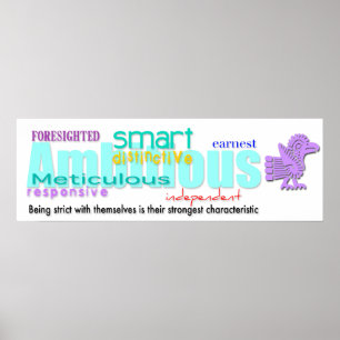 Geboren in Rooster Year Personality Poster 2 Aztec