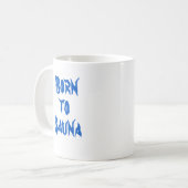 Geboren in Sauna Finse Mok koffie (Voorkant links)