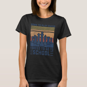 Geboren in schaakjongens meisjes Kinderen T-shirt