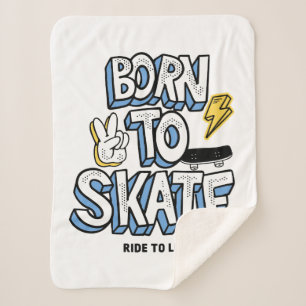 Geboren in Schaats Ride to Live Sherpa Deken