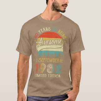Geboren in september 1982 40e verjaardag in 1982 4 t-shirt