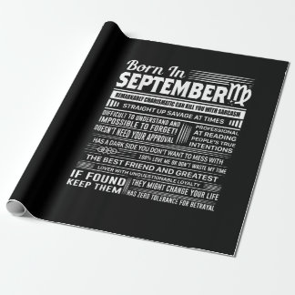 Geboren in september virgo grappig verjaardagsgesc cadeaupapier