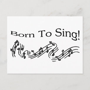 Geboren in Sing Briefkaart