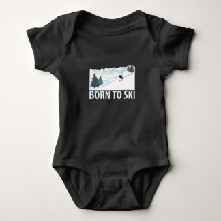 Geboren in Ski Winter Sports Romper