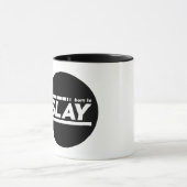 Geboren in Slay Typografie Mok (Midden)