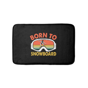 Geboren in Snowboard Badmat