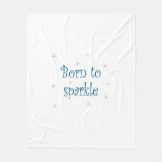 Geboren in Sparkle Fleece Deken