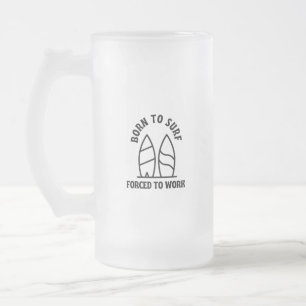 Geboren in surf dat gedwongen is te werken matglas bierpul