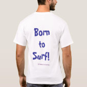 Geboren in Surf! T-shirt (Achterkant)