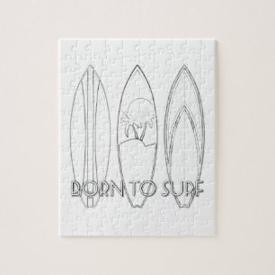 Geboren in Surf voor volwassenen die Puzzle kleure Legpuzzel