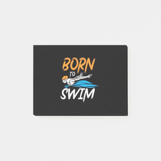 Geboren in Swim Post-it® Notes (Voorkant)