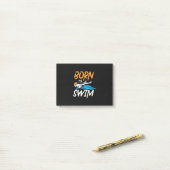 Geboren in Swim Post-it® Notes (Op bureau)
