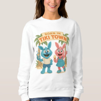 Geboren in Tiki Town – Snibbi & Snibbo Cartoon T-s Trui